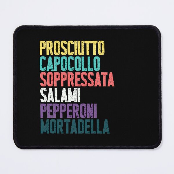 Item preview, Prosciutto Capocollo Soppressata Salami Pepperoni Mortadella Italian Cured Meats Charcuterie Foodie designed and sold by RetroMini2026.