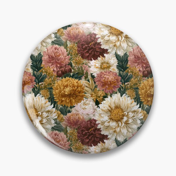 Item preview, Charming Dahlias Texture  - Retro Flower Floral  - Thank You Gifts designed and sold by RoyalStarsPatts.