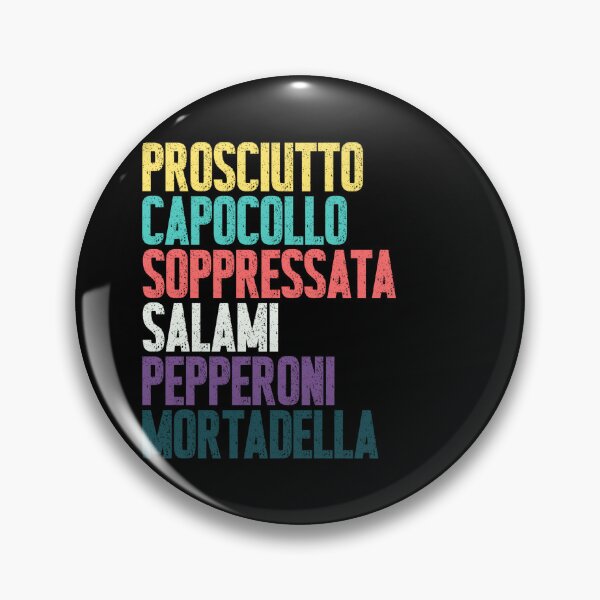 Item preview, Prosciutto Capocollo Soppressata Salami Pepperoni Mortadella Italian Cured Meats Charcuterie Foodie designed and sold by RetroMini2026.