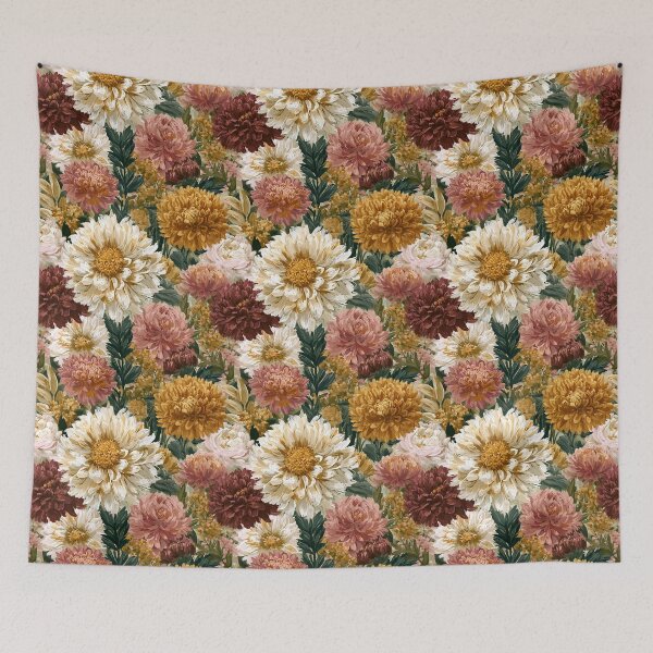 Item preview, Charming Dahlias Texture  - Retro Flower Floral  - Thank You Gifts designed and sold by RoyalStarsPatts.