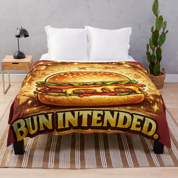 Item preview, Bun Intended: Wordplay Pun Cheeseburger Humor Comedy designed and sold by irfanshikh.