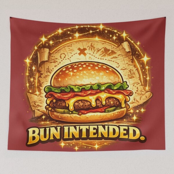 Item preview, Bun Intended: Wordplay Pun Cheeseburger Humor Comedy designed and sold by irfanshikh.
