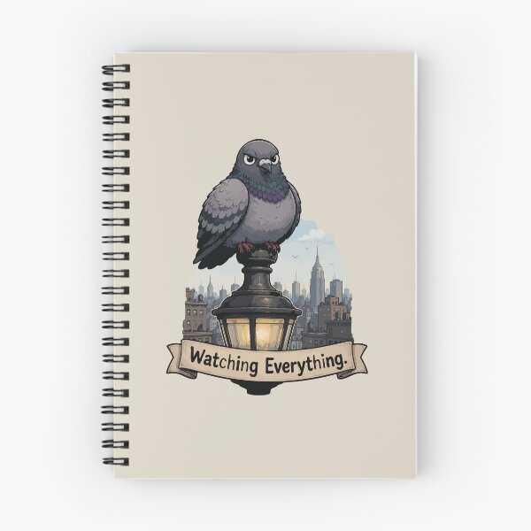 Item preview, Watching Everything Funny Pigeon Sticker City Bird Urban Wildlife Gift designed and sold by SimplePoDesign.