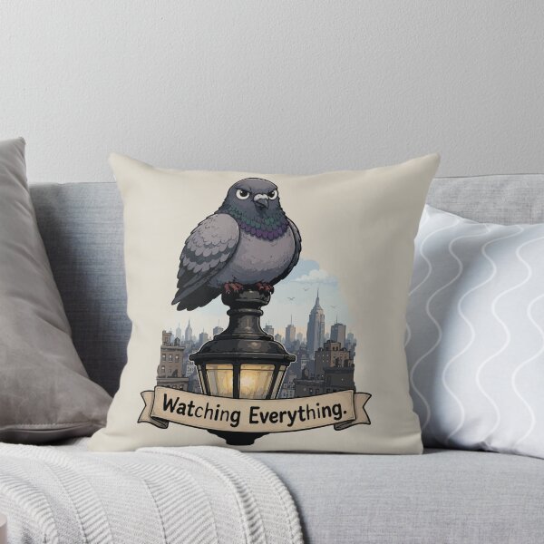 Item preview, Watching Everything Funny Pigeon Sticker City Bird Urban Wildlife Gift designed and sold by SimplePoDesign.
