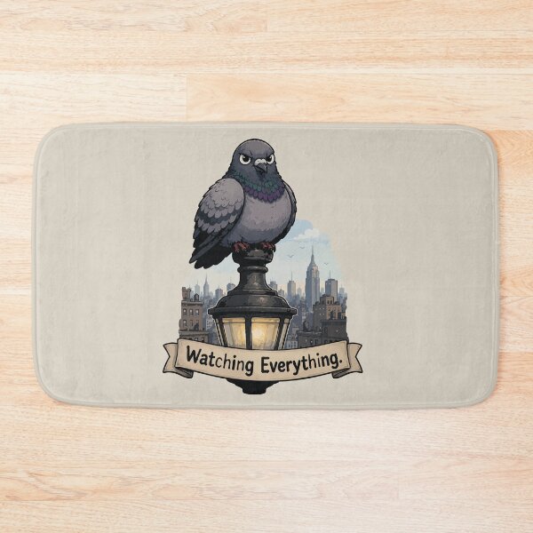 Item preview, Watching Everything Funny Pigeon Sticker City Bird Urban Wildlife Gift designed and sold by SimplePoDesign.
