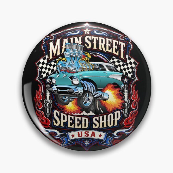 Item preview, Main Street Speed Shop USA Hotrod Muscle Car Design designed and sold by hobrath.