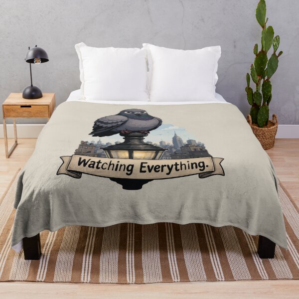 Item preview, Watching Everything Funny Pigeon Sticker City Bird Urban Wildlife Gift designed and sold by SimplePoDesign.