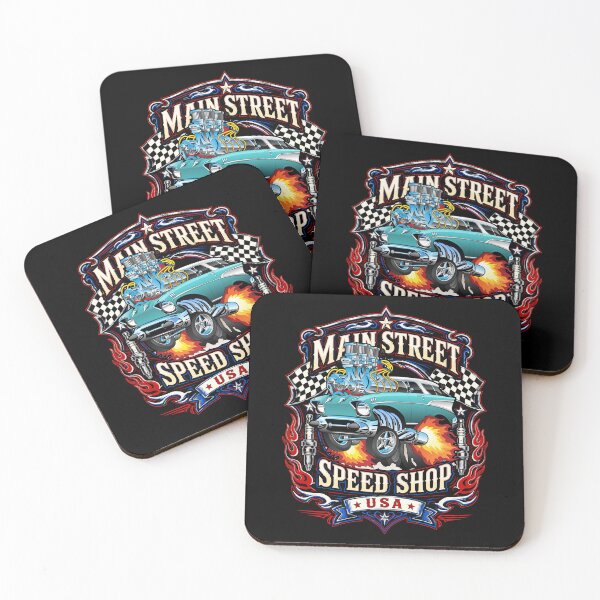 Item preview, Main Street Speed Shop USA Hotrod Muscle Car Design designed and sold by hobrath.