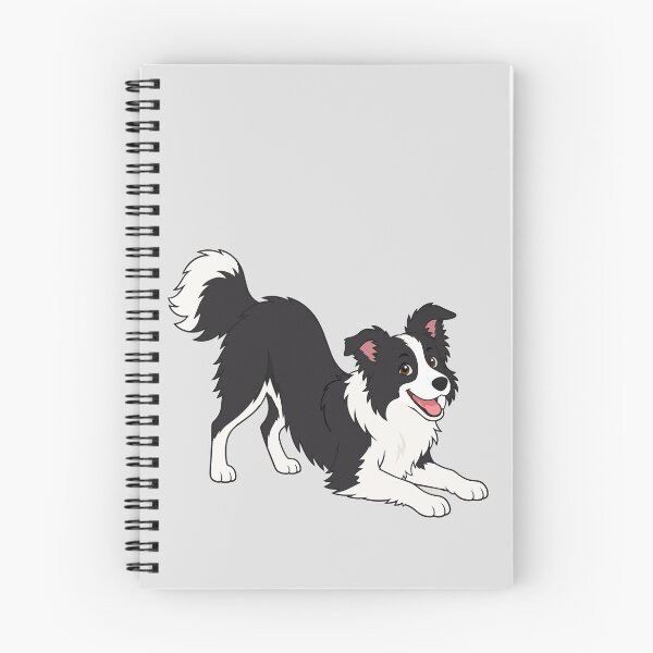 Item preview, Cheerful cartoon style image of a happy border collie  designed and sold by Stef Ringoot, cartoons and illustrations.