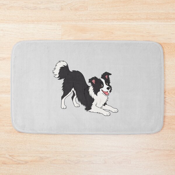 Item preview, Cheerful cartoon style image of a happy border collie  designed and sold by Stef Ringoot, cartoons and illustrations.