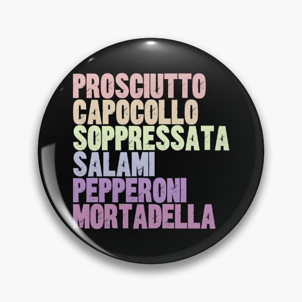 Item preview, Prosciutto Capocollo Soppressata Salami Pepperoni Mortadella Italian Cured Meats Charcuterie Foodie designed and sold by RetroMini2026.
