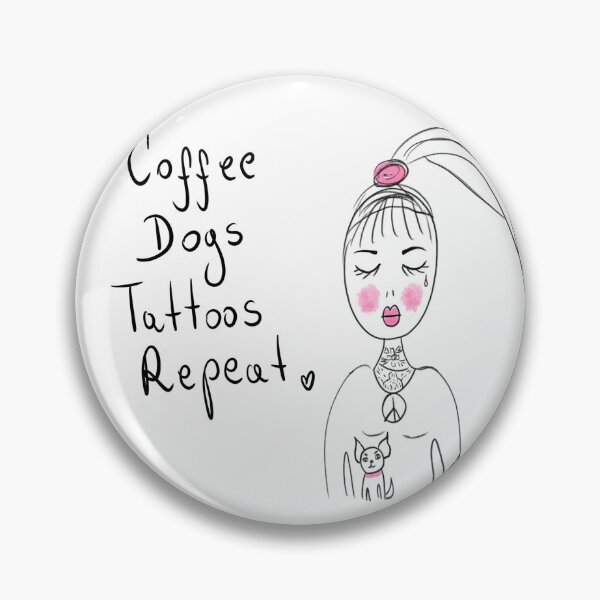 Item preview, coffee, dogs, tattoo repeat designed and sold by Kasia1987t.