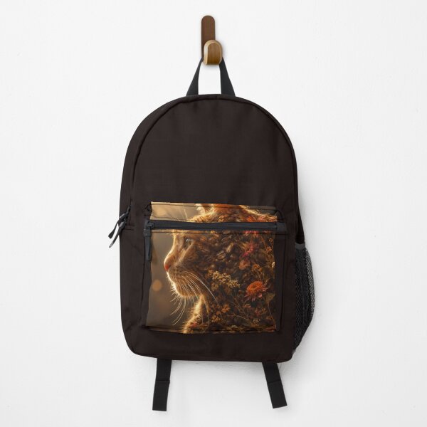 Item preview, Cozy Coffee Cat Autumn Floral Art designed and sold by Moodprint5.