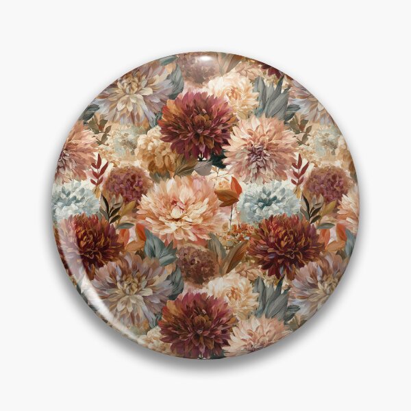 Item preview, Stunning Dahlias Print  - Retro Flower Floral  - Unique Gifts designed and sold by RoyalStarsPatts.