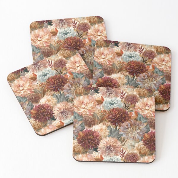Item preview, Stunning Dahlias Print  - Retro Flower Floral  - Unique Gifts designed and sold by RoyalStarsPatts.