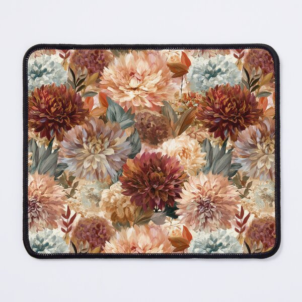 Item preview, Stunning Dahlias Print - Retro Flower Floral - Unique Gifts designed and sold by RoyalStarsPatts.