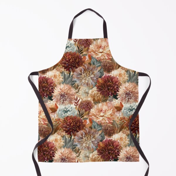 Item preview, Stunning Dahlias Print - Retro Flower Floral - Unique Gifts designed and sold by RoyalStarsPatts.