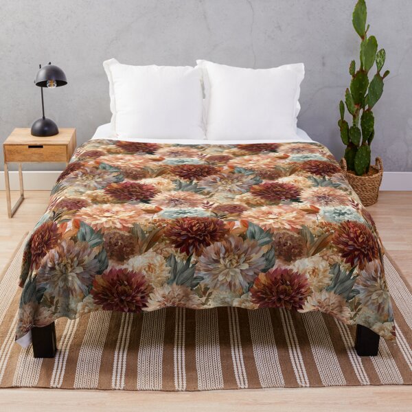 Item preview, Stunning Dahlias Print  - Retro Flower Floral  - Unique Gifts designed and sold by RoyalStarsPatts.