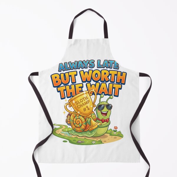 Item preview, Always Late But Worth the Wait – Snail Meme designed and sold by khalidnasr.