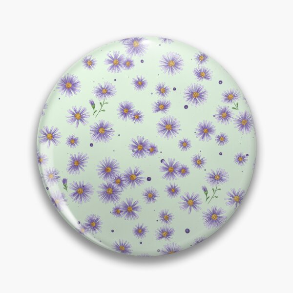 Item preview, Lama, no problem, purple Michaelmas daisies, lilac star-shaped flowers, daisies, wildflowers, floral pattern. designed and sold by ArtbySvetik.