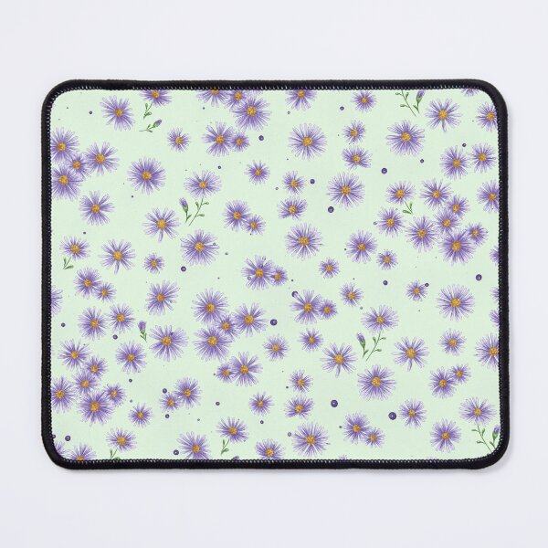 Item preview, Lama, no problem, purple Michaelmas daisies, lilac star-shaped flowers, daisies, wildflowers, floral pattern. designed and sold by ArtbySvetik.
