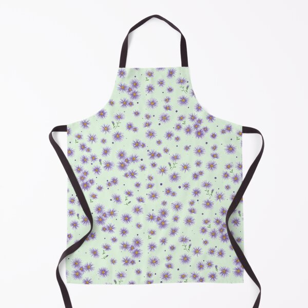 Item preview, Lama, no problem, purple Michaelmas daisies, lilac star-shaped flowers, daisies, wildflowers, floral pattern. designed and sold by ArtbySvetik.