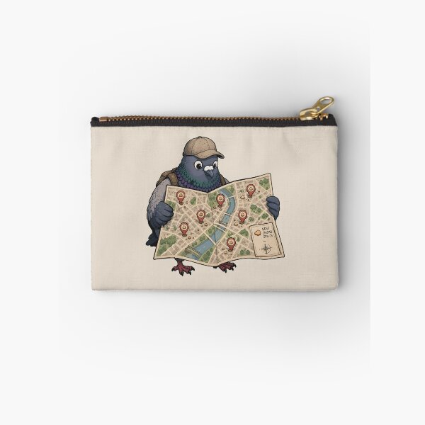 Item preview, Funny Pigeon Crumb Map Sticker Urban Bird Food Hunter Explorer Gift designed and sold by SimplePoDesign.