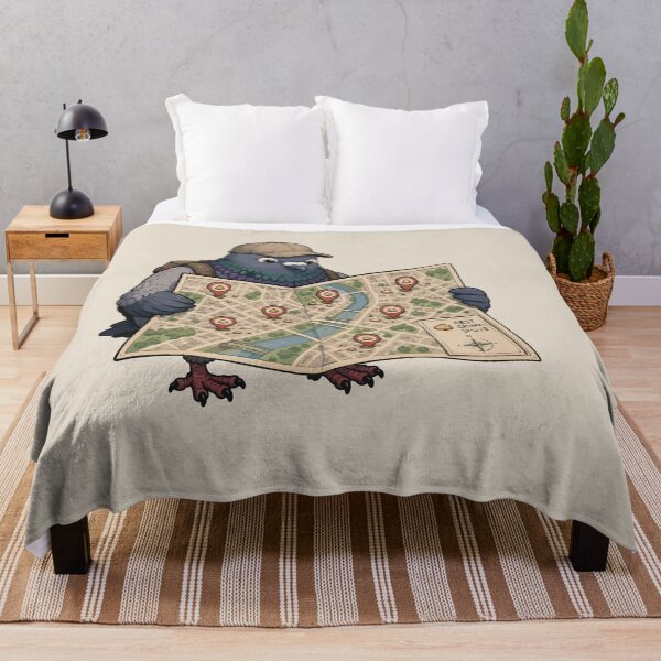 Item preview, Funny Pigeon Crumb Map Sticker Urban Bird Food Hunter Explorer Gift designed and sold by SimplePoDesign.