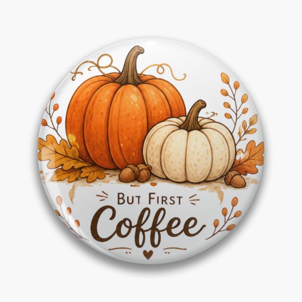 Item preview, But First Coffee Pumpkin Autumn Fall Harvest designed and sold by Moonya26.