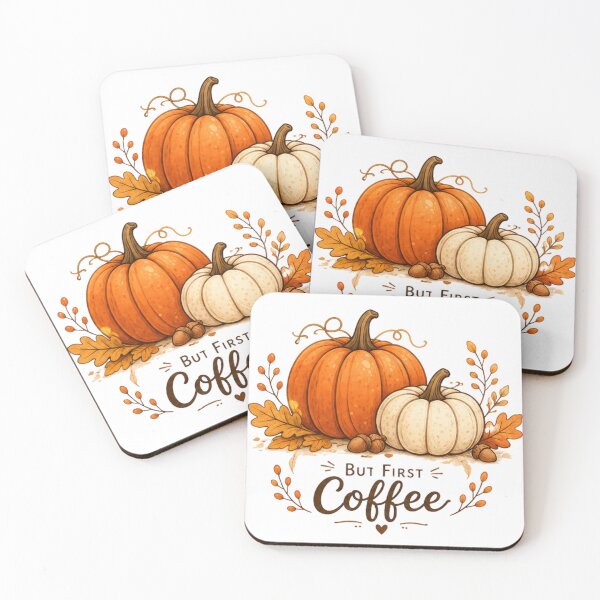Item preview, But First Coffee Pumpkin Autumn Fall Harvest designed and sold by Moonya26.