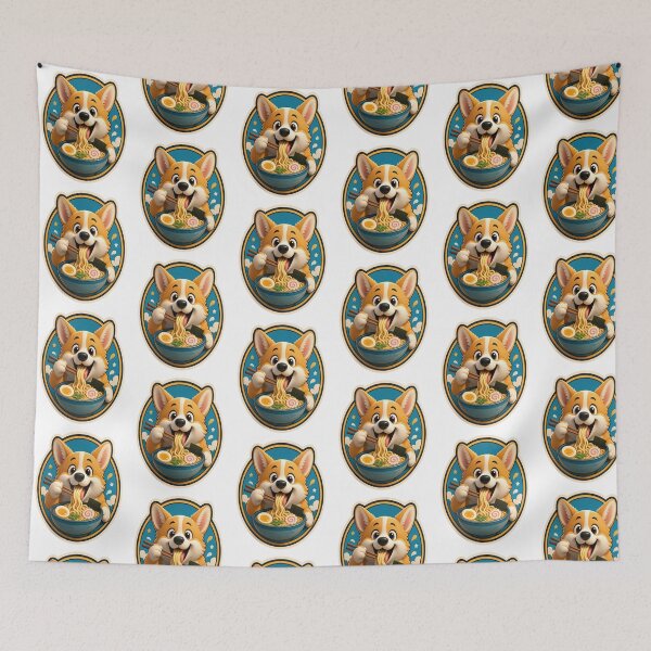 Item preview, Corgi Ramen Sticker    #foodiegift # designed and sold by mo-carnival.