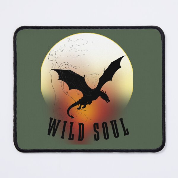 Item preview, Wild Soul Dragon Silhouette Retro Sunset Grunge Aesthetic designed and sold by AhmadAnnaPrints.