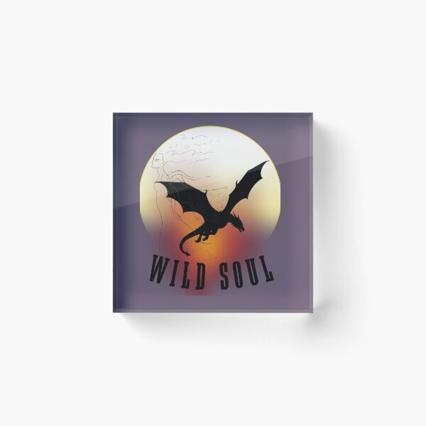 Item preview, Wild Soul Dragon Silhouette Retro Sunset Grunge Aesthetic designed and sold by AhmadAnnaPrints.