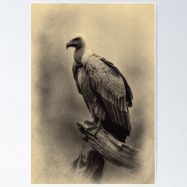 Item preview, A Vulture resting on deadwood, Birds in Motion designed and sold by CDC40.
