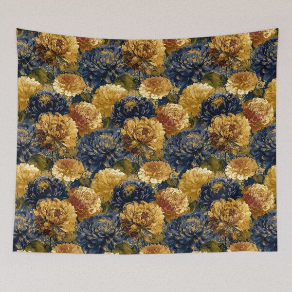 Item preview, Blooming Dahlias Flower  - Birthday Flower Pattern  - Unique Gifts For Women designed and sold by RoyalStarsPatts.