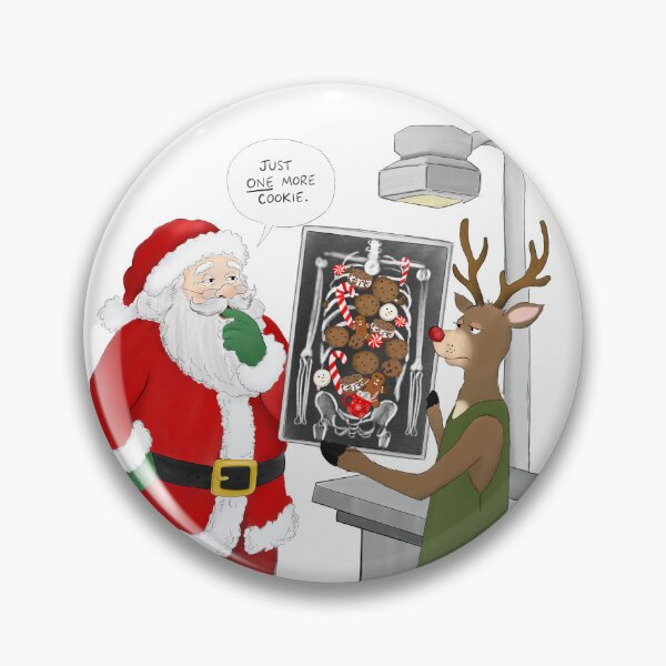 Item preview, Christmas X-Ray Technician Funny Santa & Reindeer designed and sold by daphsam.