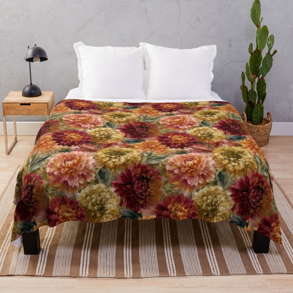 Item preview, Beautiful Dahlias - Flower Bouquet Pattern - Valentine Gifts For Her designed and sold by RoyalStarsPatts.