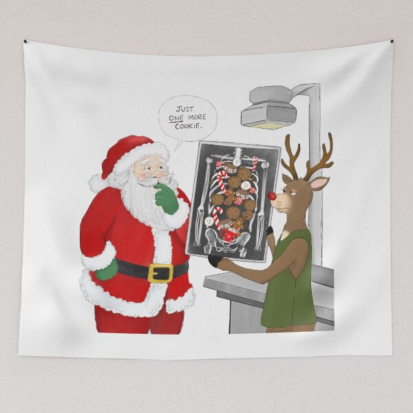 Item preview, Christmas X-Ray Technician Funny Santa & Reindeer designed and sold by daphsam.