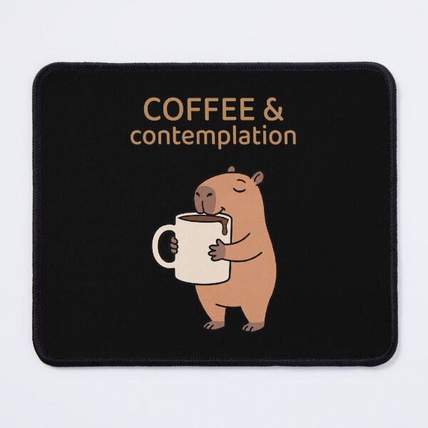 Item preview, Coffee & Contemplation Capybara designed and sold by Sir Capy B.
