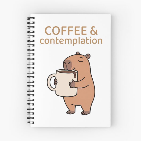 Item preview, Coffee & Contemplation Capybara designed and sold by Sir Capy B.