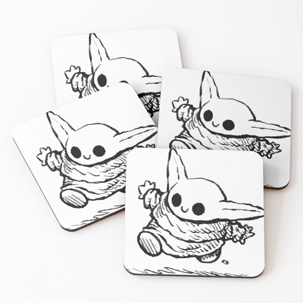 Item preview, Grogu Running Happy | Cute Star Wars Character | Adorable Sci-Fi Cartoon Art designed and sold by GeekMix.
