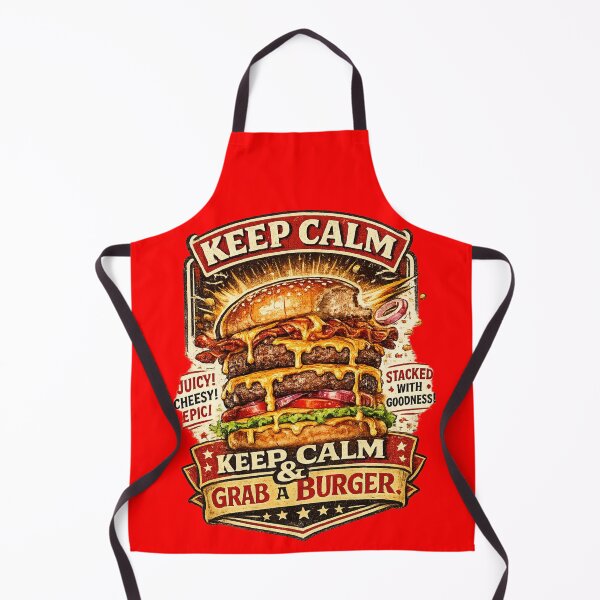 Item preview, Keep Calm Grab A Burger: Motivational Reassurance Food Therapy designed and sold by irfanshikh.