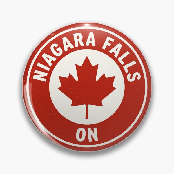 Artikelvorschau, Niagara Falls Ontario Ahornblatt Vintage-Abzeichen entworfen und verkauft von Digital Art Works Hub.