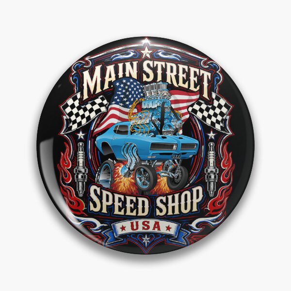 Item preview, Main Street Speed Shop USA Hotrod Muscle Car Design designed and sold by hobrath.