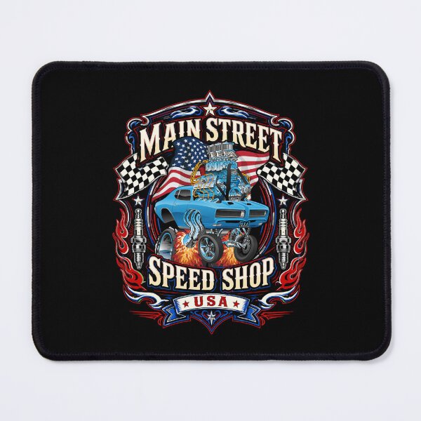 Item preview, Main Street Speed Shop USA Hotrod Muscle Car Design designed and sold by hobrath.