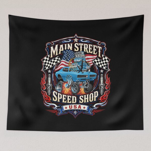 Item preview, Main Street Speed Shop USA Hotrod Muscle Car Design designed and sold by hobrath.