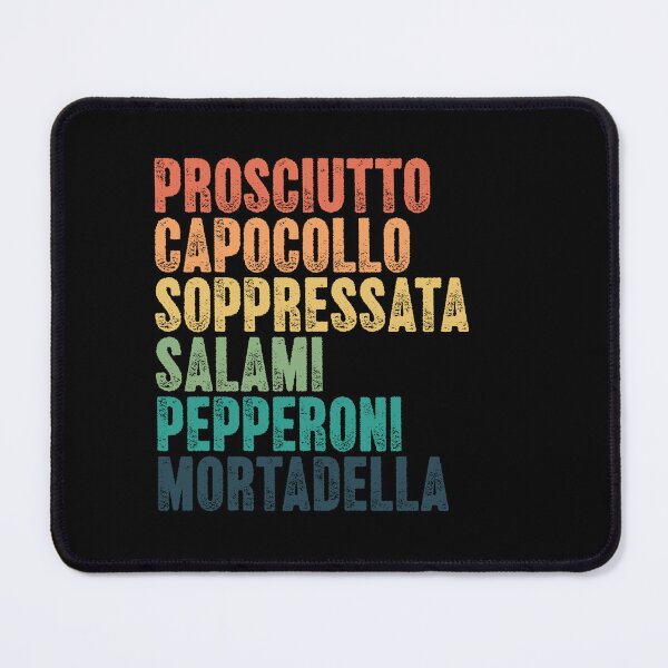 Item preview, Prosciutto Capocollo Soppressata Salami Pepperoni Mortadella Italian Food Lover Charcuterie designed and sold by RetroMini2026.