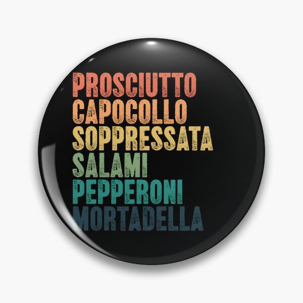 Item preview, Prosciutto Capocollo Soppressata Salami Pepperoni Mortadella Italian Food Lover Charcuterie designed and sold by RetroMini2026.