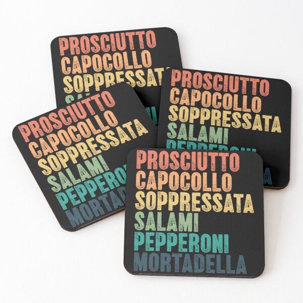 Item preview, Prosciutto Capocollo Soppressata Salami Pepperoni Mortadella Italian Food Lover Charcuterie designed and sold by RetroMini2026.