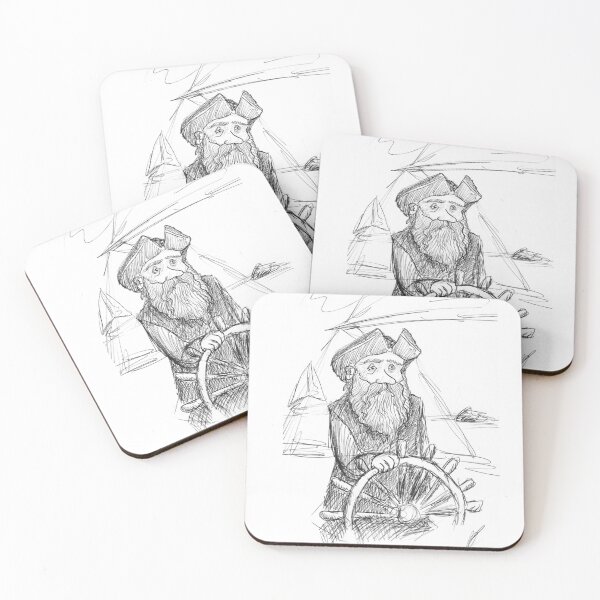 Item preview, Sailor Looking in Distance Hand Drawn Ballpoint Pen designed and sold by BOKEbyTC.